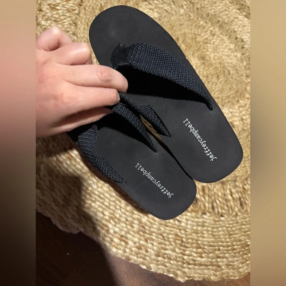 Rare Jeffrey Campbell black rainbow platform y2k 90s sandal spring casual $200